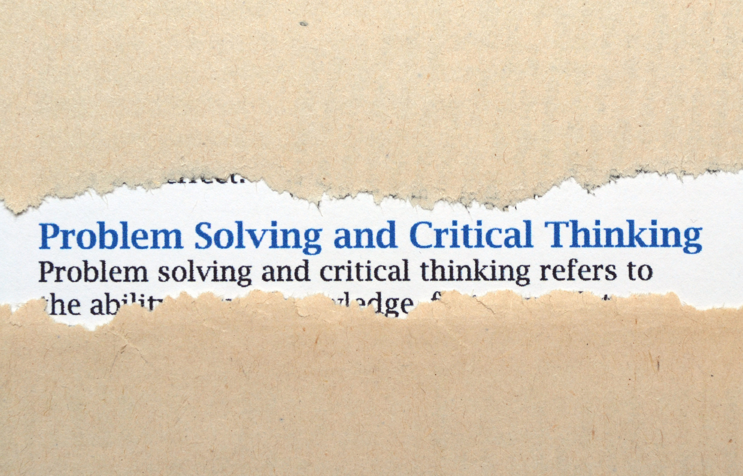 Problem solving concept